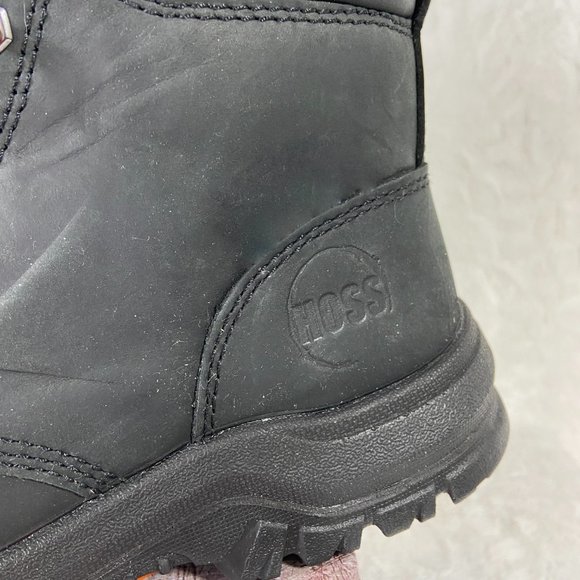 Hoss Men's 60141 Basin Black Wide Steel Toe Work Boot SZ 8 D new in Box - Picture 9 of 15